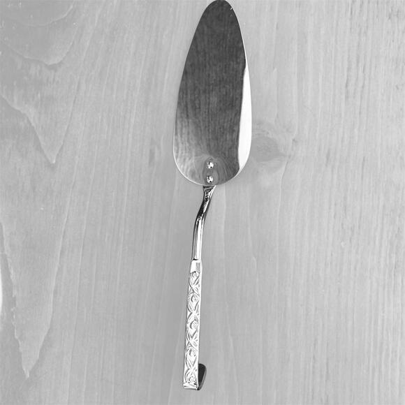 Vintage Irvin Ware Chrome USA Cake Pie Server Slicer Embossed Hook Handle - Picture 8 of 8